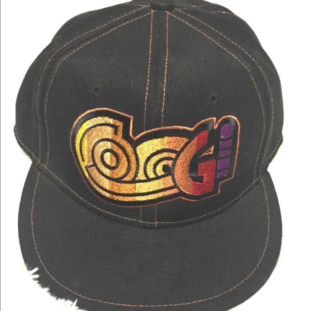 Coogi Black Embroidered Fitted Hat 7 1/4